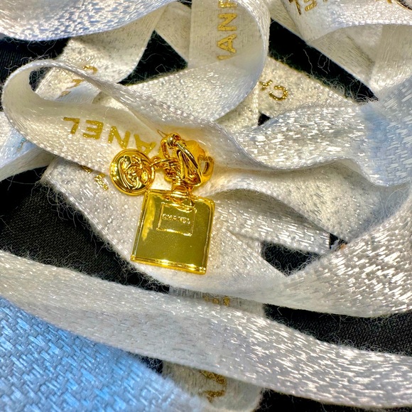 CHANEL Other - Chanel ornament charm bottle with holiday ribbon